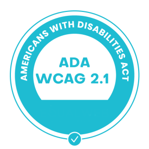 ADA WCAG 2.1 compliance badge